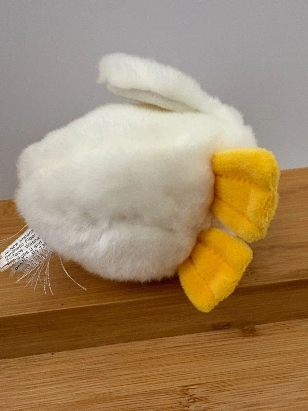 Aflac White Duck Plush Promo Advertising Blue Scarf Bandana Talks Works 6 Inch